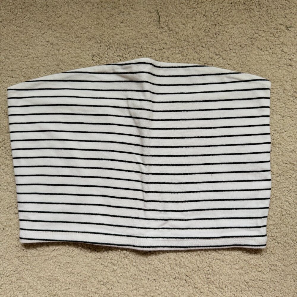 Garage Black and White Tube top